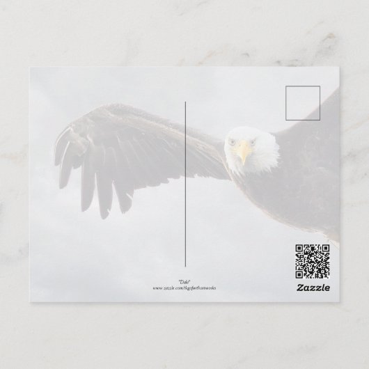 Hallo Funny Eagle Briefkaart (Achterkant)