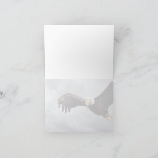 Hallo Funny Eagle Feestdagen Kaart (Binnen)