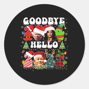 Hallo Funny Good 2024 2025 Funny Kamala & Trump Pr Ronde Sticker