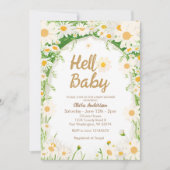 Hallo Garden Summer Daisy Baby Baby shower Kaart (Voorkant)