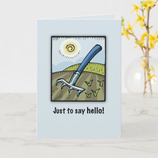 Hallo Gardener Kaart (Gele Bloem)