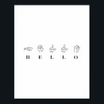 hallo gebarentaal poster<br><div class="desc">hallo gebarentaal</div>