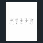 hallo gebarentaal poster<br><div class="desc">hallo gebarentaal</div>