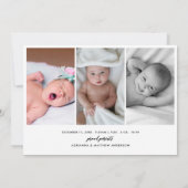 Hallo Geboorteaankondiging Aankondiging (Achterkant)