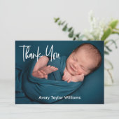 hallo geboorteaankondiging pasgeboren baby (Staand voorkant)