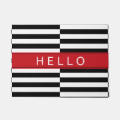 hallo gecompenseerde gestripte deurmat (Voorkant)