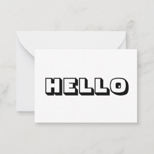 hallo, gedurfde, moderne zwarte witte kaart
