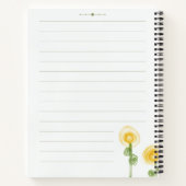 Hallo Geel Groen Minimalistisch Notitieboek (Achterkant)