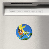 Hallo Geel Zonnebloem Foto Magneet (Insitu (Vaatwasser))