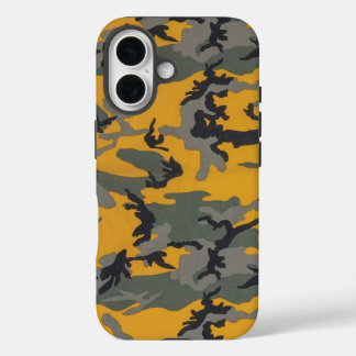 Hallo Gele Camo iPhone 16 Hoesje