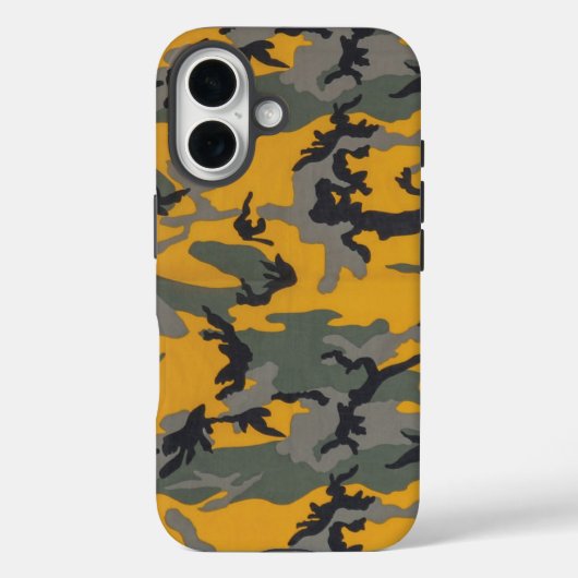 Hallo Gele Camo Case-Mate iPhone Case (Achterkant)