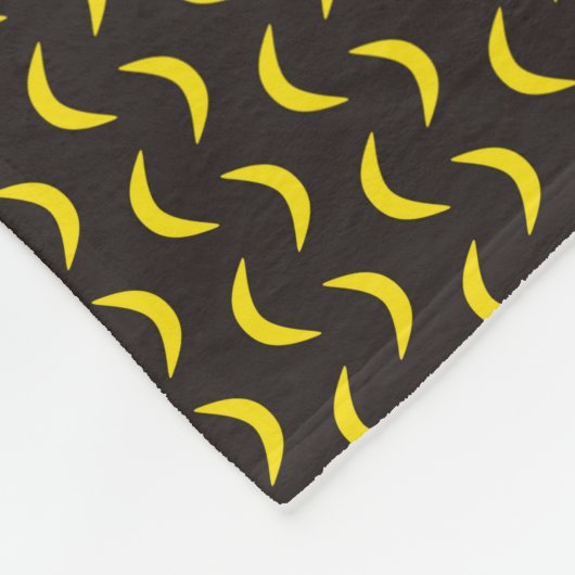 hallo Gele maan - naadloos halloween patroon. Fleece Deken (Hoek)