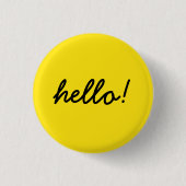 hallo gelukkig design ronde button 3,2 cm (Voorkant)