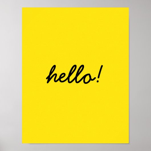 hallo Gelukkig ontwerp Poster (Voorkant)