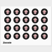Hallo Gelukkige Pasen Gnomes Ronde Sticker (Vel)