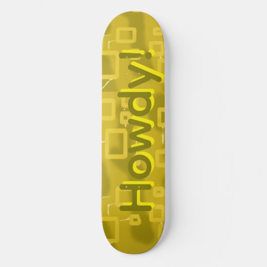 Hallo Geometrisch Persoonlijk Skateboard (Voorkant)