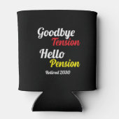 Hallo Gepensioneerd jaar vaarwel Tension Blikjeskoeler (Achterkant)