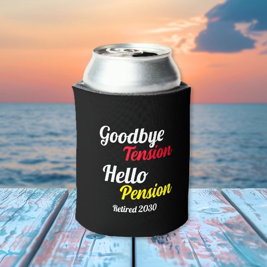 Hallo Gepensioneerd jaar vaarwel Tension Blikjeskoeler