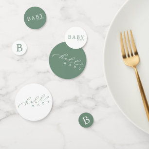 Hallo Gepersonaliseerd Baby Minimalistisch Baby sh Confetti