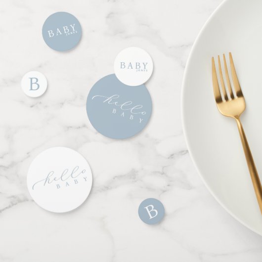 Hallo Gepersonaliseerd Baby Minimalistisch Baby sh Confetti (Groep)