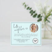 Hallo Gepersonaliseerd blauw Briefkaart (Staand voorkant)