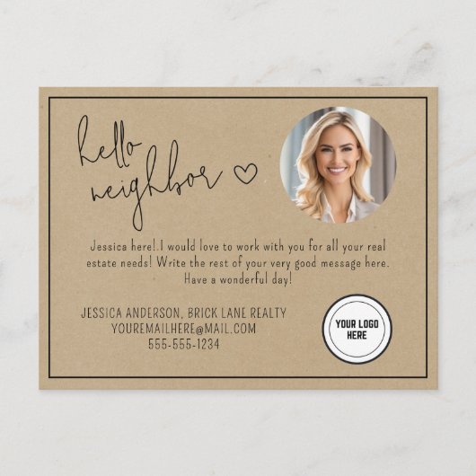 Hallo Gepersonaliseerd Briefkaart (Voorkant)