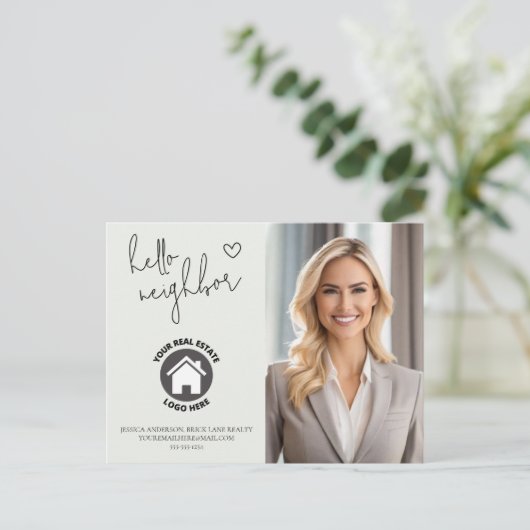 Hallo Gepersonaliseerd Briefkaart (Staand voorkant)