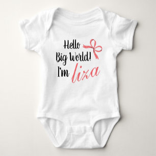 Hallo Gepersonaliseerd Ik ben BABY NAME Romper