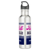 Hallo Gepersonaliseerd Terug naar School Waterfles (Achterkant)