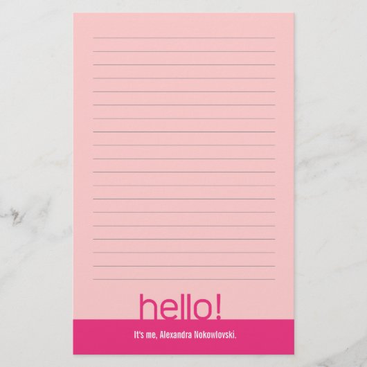 hallo! Gepersonaliseerde artikelen Briefpapier (Voorkant)