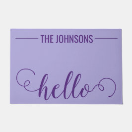 HALLO Gepersonaliseerde familienaam Welkomstmat Li Deurmat