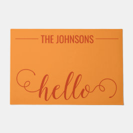 HALLO Gepersonaliseerde familienaam Welkomstmat Si Deurmat