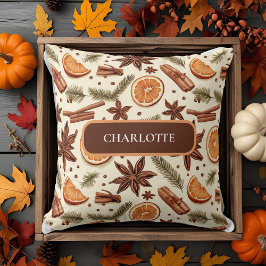 Hallo Gepersonaliseerde herfst - aangepaste naam Kussen