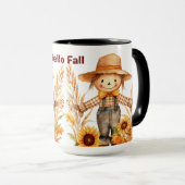 Hallo Gepersonaliseerde Herfst Ya'All Coffee Cup, Mok (Voorkant rechts)