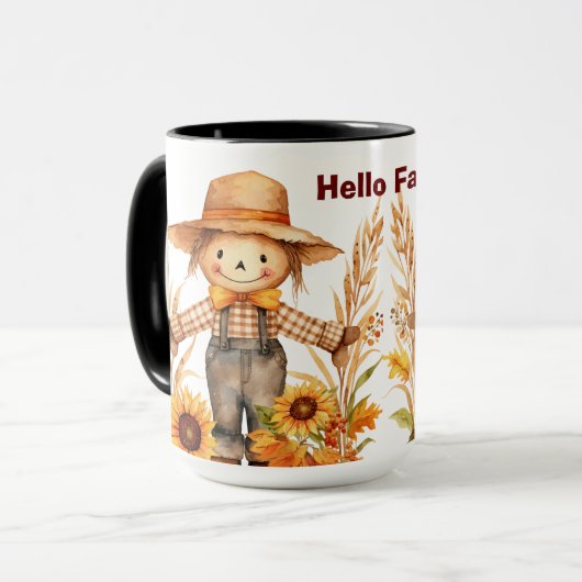 Hallo Gepersonaliseerde Herfst Ya'All Coffee Cup, Mok (Voorkant links)