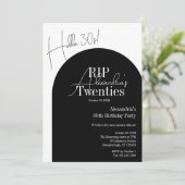 Hallo Gepersonaliseerde RIP 20s 30s verjaardagsfee Kaart (Staand voorkant)