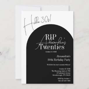 Hallo Gepersonaliseerde RIP 20s 30s verjaardagsfee Kaart