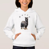 Hallo Gepersonaliseerde Unisex Child’s lama (Voorkant)