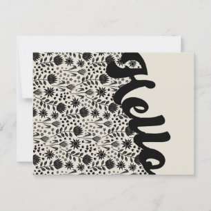 Hallo Gestileerde Protea Floral Millefleur Briefkaart