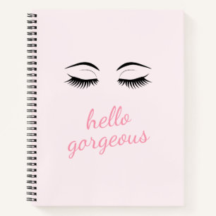 hallo geweldig met  Eyelashes Glam Gift Notitieboek
