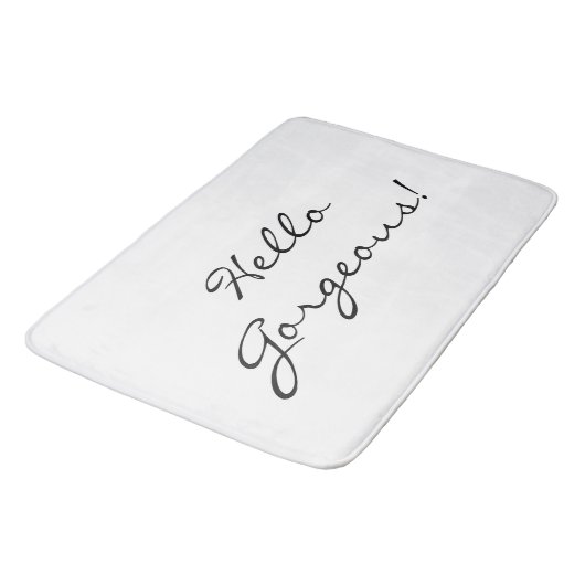 hallo geweldige Grote Badmat (Gekanteld)