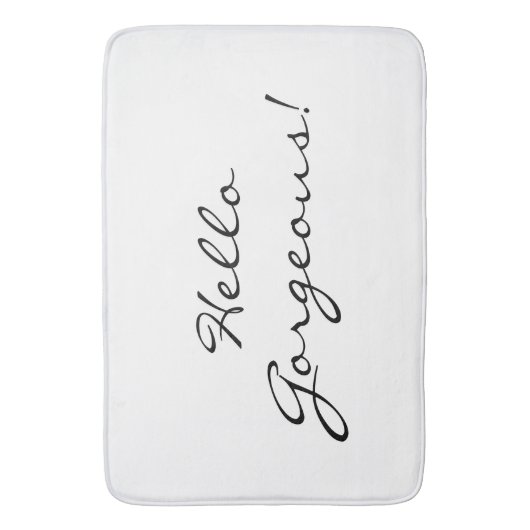 hallo geweldige Grote Badmat (Voorkant Verticaal)