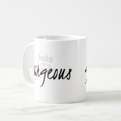 hallo geweldige mok (Voorkant links)