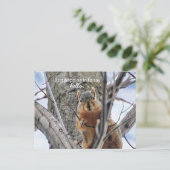 Hallo Gewoon binnenkomen om te zeggen Feestdagenkaart (Staand voorkant)