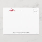 Hallo Gewoon binnenkomen om te zeggen Feestdagenkaart (Achterkant)