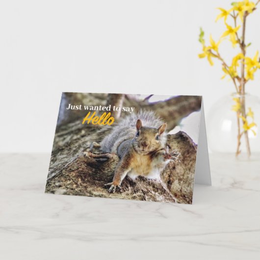 Hallo Gewoon binnenkomen om te zeggen Kaart (Gele Bloem)