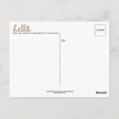 hallo gewoon in Briefkaart controleren (Achterkant)