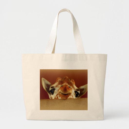 hallo Giraffe Grote Tote Bag (Voorkant)