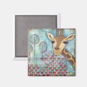 Hallo ~ Giraffe Magneet (Voorkant / Achterkant)