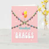 Hallo Girls Goodbye Braces Kaart (Gele Bloem)